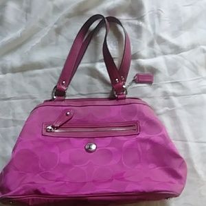 Coach Hot Pink Handbag gently used.
